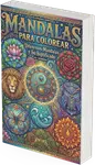 portada de libro mandalas para colorear, libro en pdf para imprimir